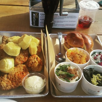 Honey Butter Fried Chicken - Chicago, IL, United States. A nice spread but a little pricey for the value.