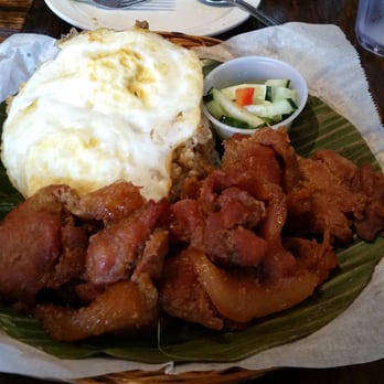 Tapsilog Bistro - Campbell, CA, United States. Tocilog with over medium