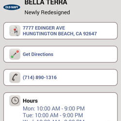 Old Navy Locations Store Hours