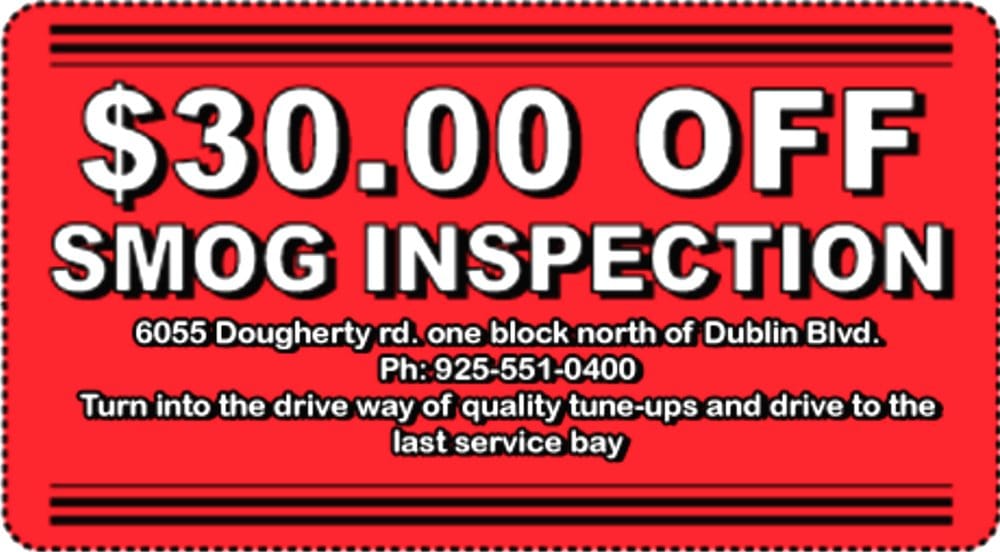 Discount smog center coupon