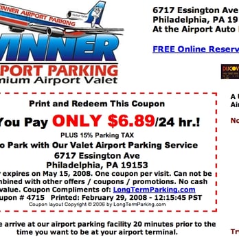 parking fee at philadelphia airport