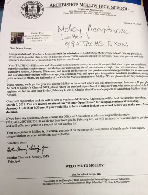 High school application essay