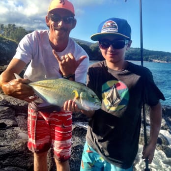 Nice image showing fishing hawaii by