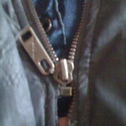 Cottage of Tailoring - Columbus, OH, United States. Before: sad zipper