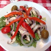Grimaldi's - Grimaldi Salad (roasted red peppers, onions, olives, mushrooms, tomatoes) - New York, NY, United States