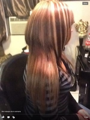 Haircut Blend Extensions | highlights and swed in extensions then razor cut haircut Haircut Blend Extensions | highlights and swed in extensions then razor cut haircut