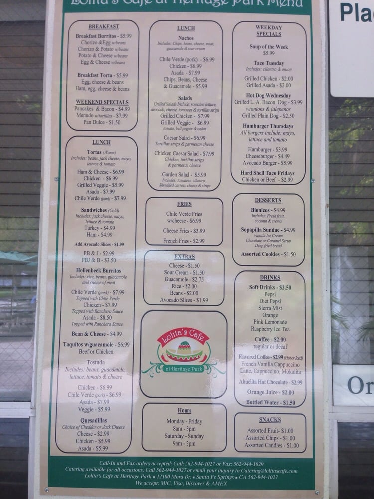 Heritage Park Santa Fe Springs Cafe Heritage Park Santa Fe Springs Cafe