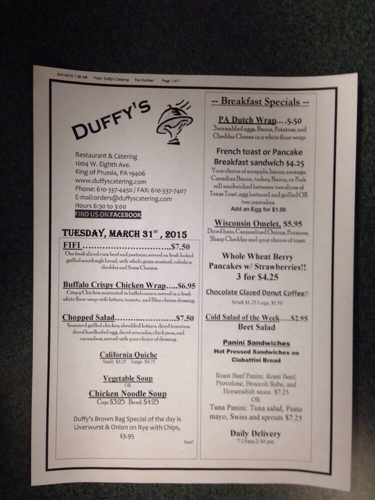 Duffy S Restaurant Caterers King Of Prussia Pa Duffy S Restaurant Caterers King Of Prussia Pa