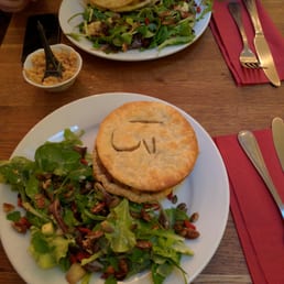 Pies with salad... Yum!