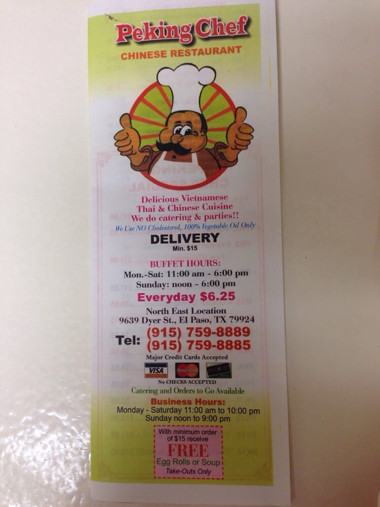 Peking Chef El Paso, TX Yelp