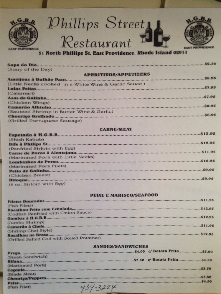 Phillips Street Restaurant 22 Photos Portuguese East Providence