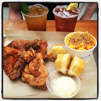 Honey Butter Fried Chicken - Chicago, IL, United States. 4 piece fried chicken, corn muffins, mac and cheese