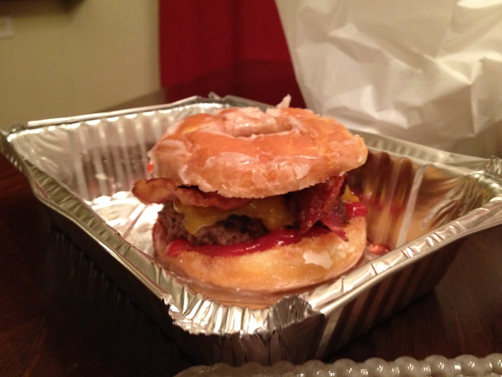 Mystery Burger Glazed Donut Bacon Cheeseburger Yelp