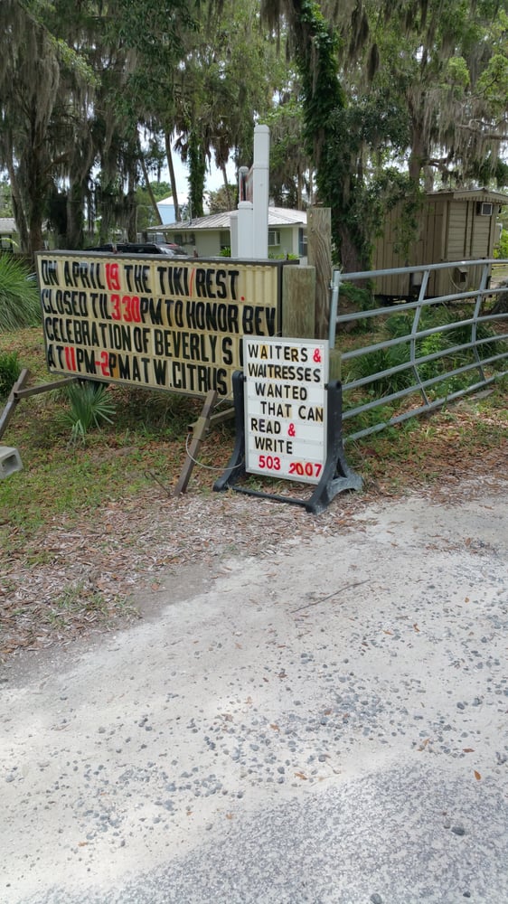 Seagrass Waterfront & Marker 7 Tiki Bar & Grill Seafood Homosassa