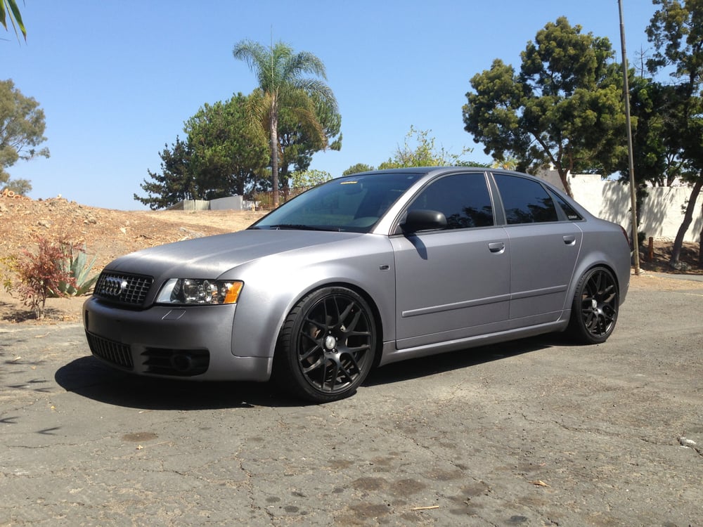 Audi A4 Full 3m Brushed Steel Vinyl Wrap With 3m Matte