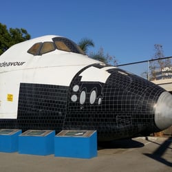 ... walk near the replica of the Endeavour. - Santa Ana, CA, United States ... walk near the replica of the Endeavour. - Santa Ana, CA, United States
