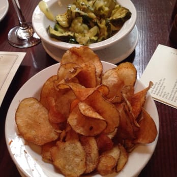 Chicago Q - Chicago, IL, United States. Homemade chips and sweet pickles. They bring it out to every table.