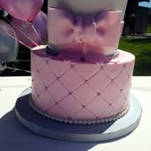 cake with vanilla butter creme and fresh strawberries baby shower cake ...