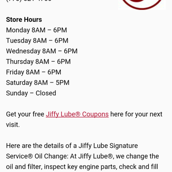 Jiffy lube coupons chicago