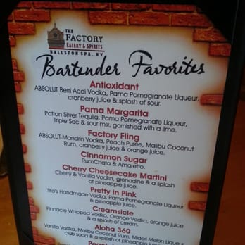 The Factory Ballston Spa Ny Menu The Factory Ballston Spa Ny Menu