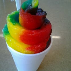 SnoCo - Hurst, TX, United States. What a beautiful rainbow snocone