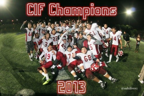 SWEETWATER HIGH SCHOOL - CIF Division IV Champions, Football (2013 SWEETWATER HIGH SCHOOL - CIF Division IV Champions, Football (2013