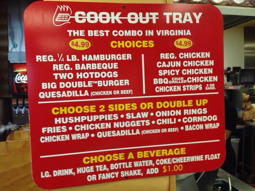 CookOut Diner Fast Food 1311 S Main St Blacksburg, VA