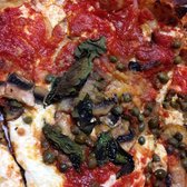Grimaldi's - Onions, mushrooms, capers. - New York, NY, United States