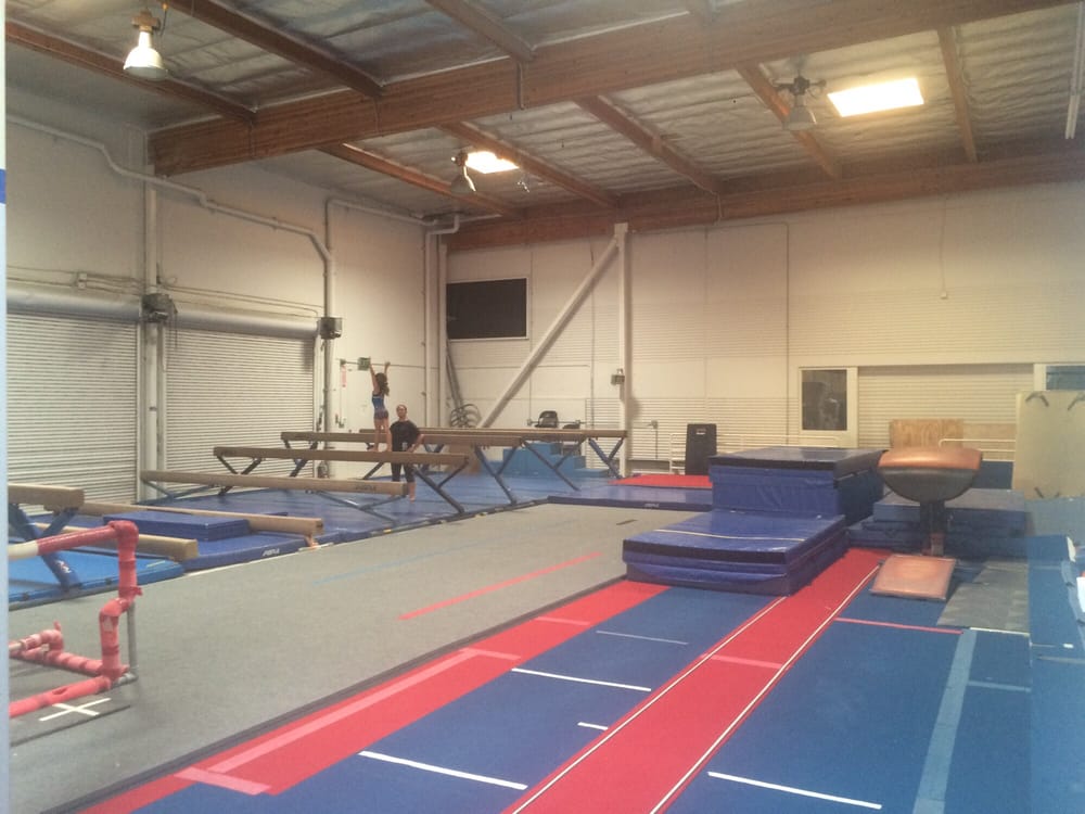 TRC South Gymnastics - San Diego, CA, United States. The beam and vault room