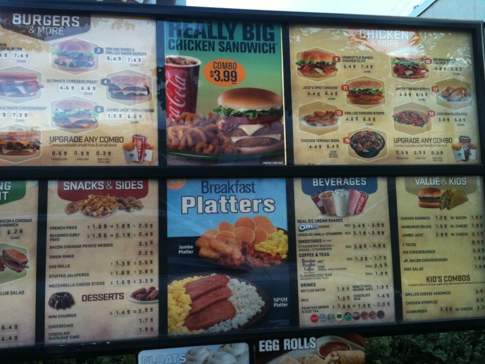 Drive thru menu Yelp