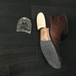 Wolverine Company Store - New York, NY, United States. Can't see myself spending another $300+ for boots that do this.