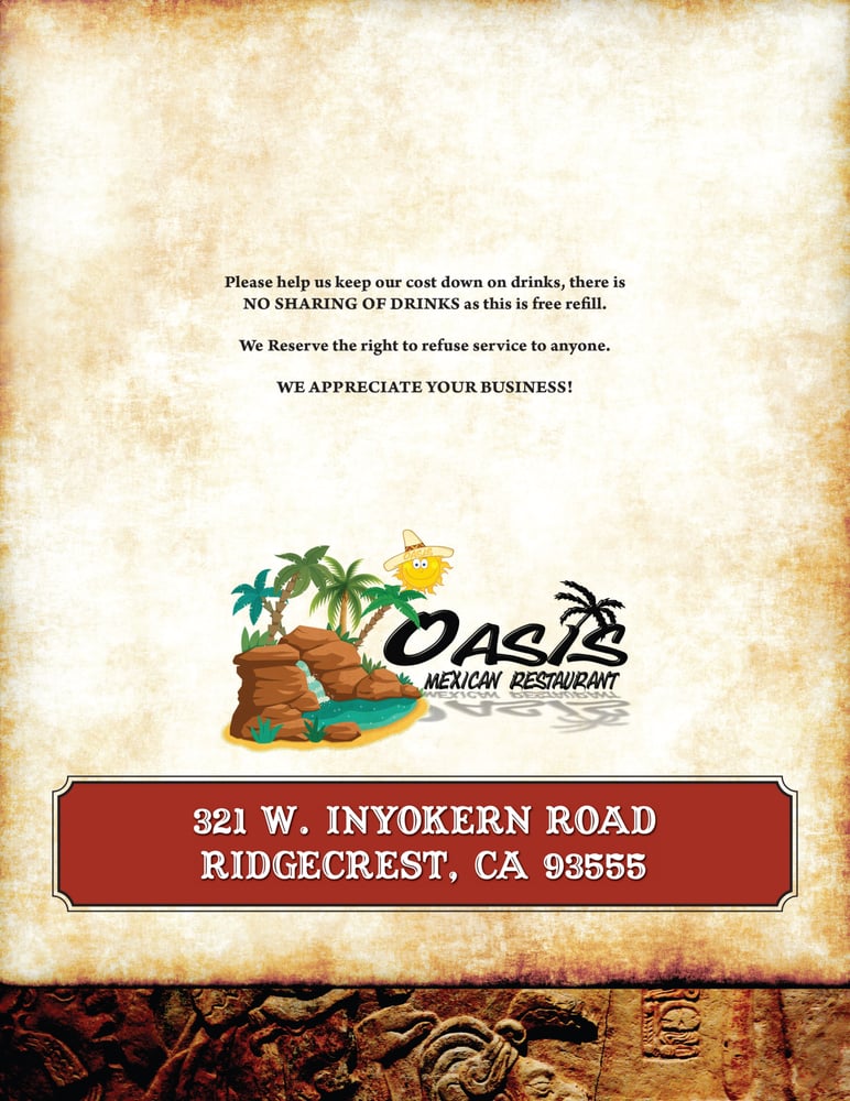 Oasis Mexican Restaurant Ridgecrest Ca Oasis Mexican Restaurant Ridgecrest Ca