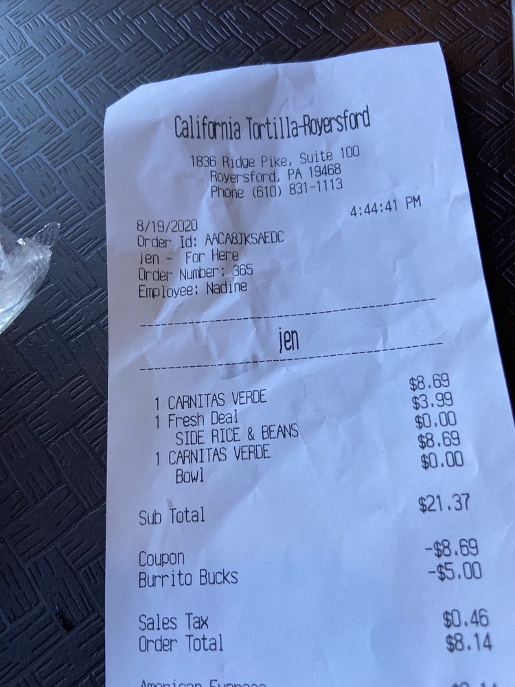 California Tortilla