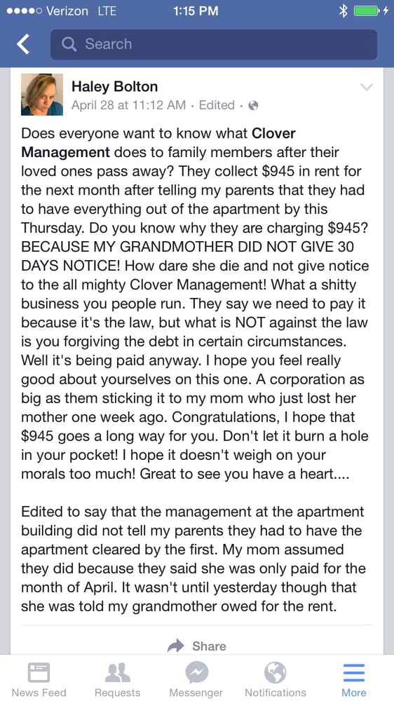Clover Management