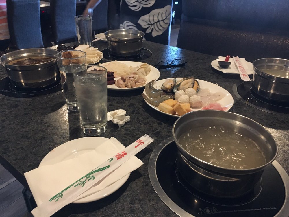 Individual hot pot on induction stoves...very cool - Yelp