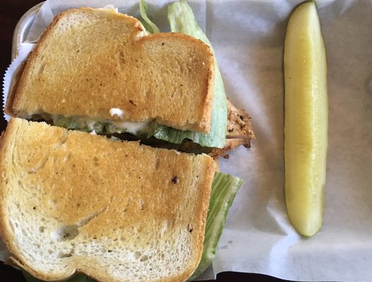Photo of Coney McKane's American Eatery - Decatur, IL, United States. Jalapeño chicken Sandwich