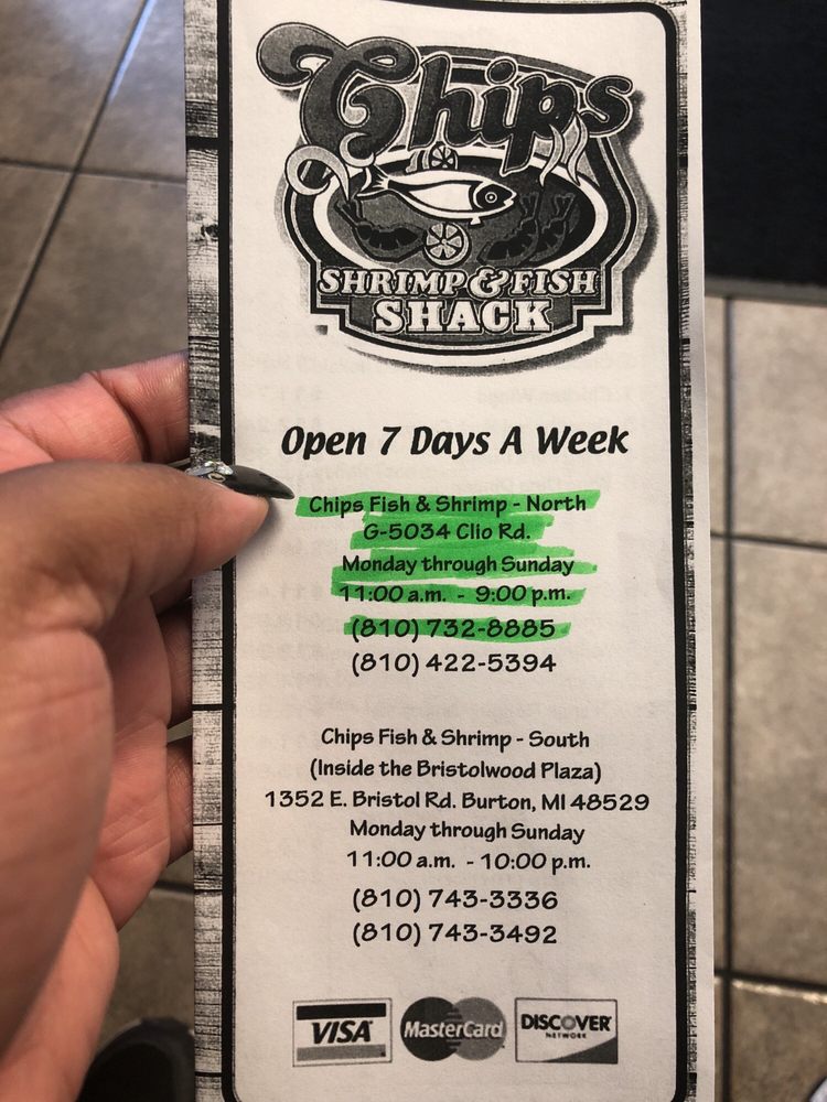 Chips Fish & Shrimp Fish & Chips 4359 Clio Rd, Flint, MI