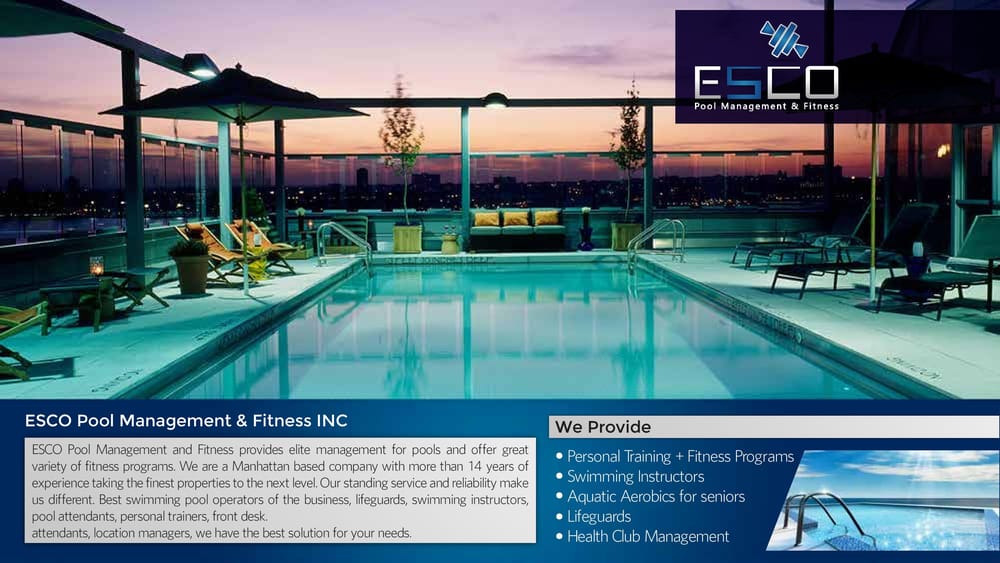 Pools And Spas Elmhurst  ESCO Pool Management and Fitness - East Elmhurst, NY, United States. Elite management