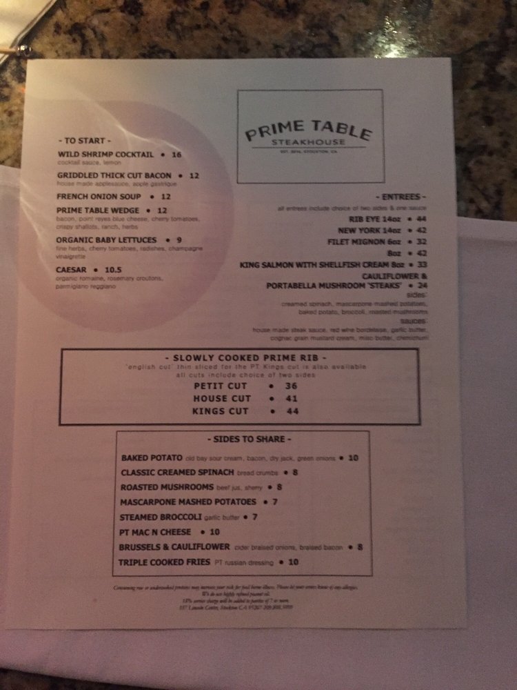 Prime Table Stockton Ca Yelp Elcho Table