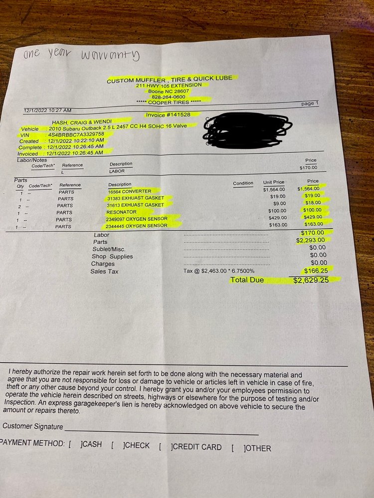 Custom Muffler Tire & Quick Lube