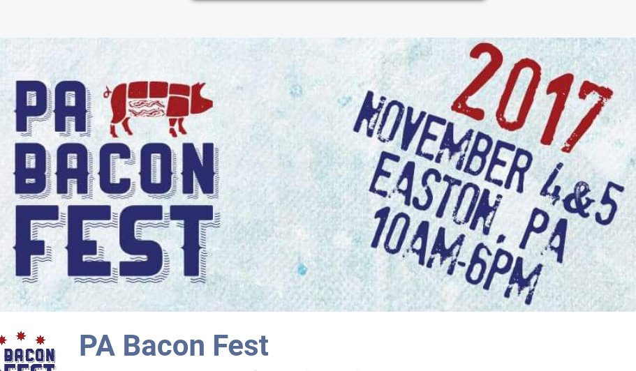 Pennsylvania Bacon Festival Festivals 325 Northampton St, Easton