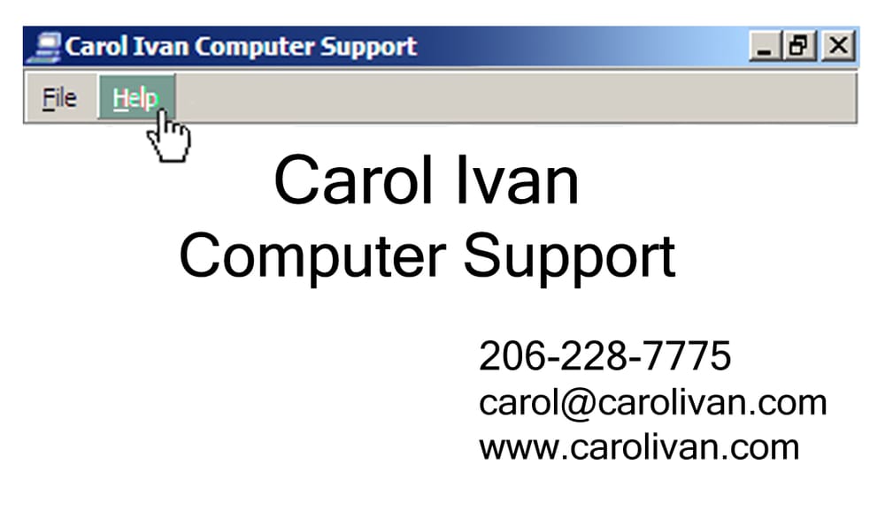 Carol Ivan Computer Support