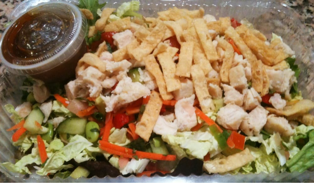 Asian Wonton Salad Yelp Photo Of Corner Bakery Cafe Manhattan Beach Ca United States Asian Wonton