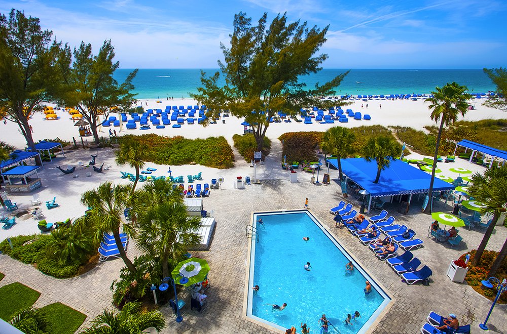 Unwind At The Sandbox Beach Lounge Offering Vip Cabanas Open Fire Photo Of Guy Harvey Outpost A Tradewinds Beach Resort St Pete