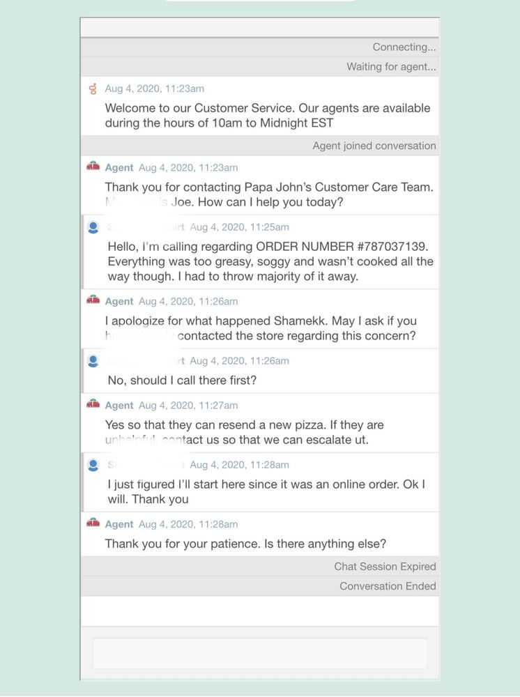 Papa Johns Pizza