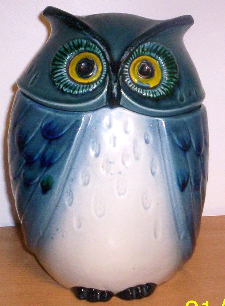 Blue Owl Cookie Jar By Metlox Poppytrail Circa 1955 Yelp Photo Of Artpot South Hackensack Nj United States Blue Owl Cookie Jar