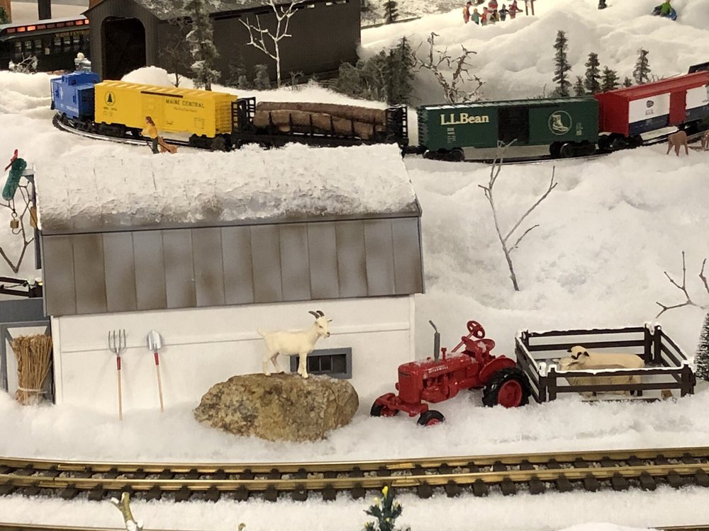 awesome train village set