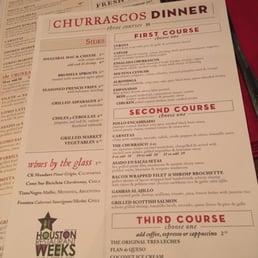 Churrascos Restaurant Week Menu Churrascos Restaurant Week Menu