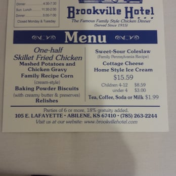Brookville Hotel Restaurant Recipes Brookville Hotel Restaurant Recipes