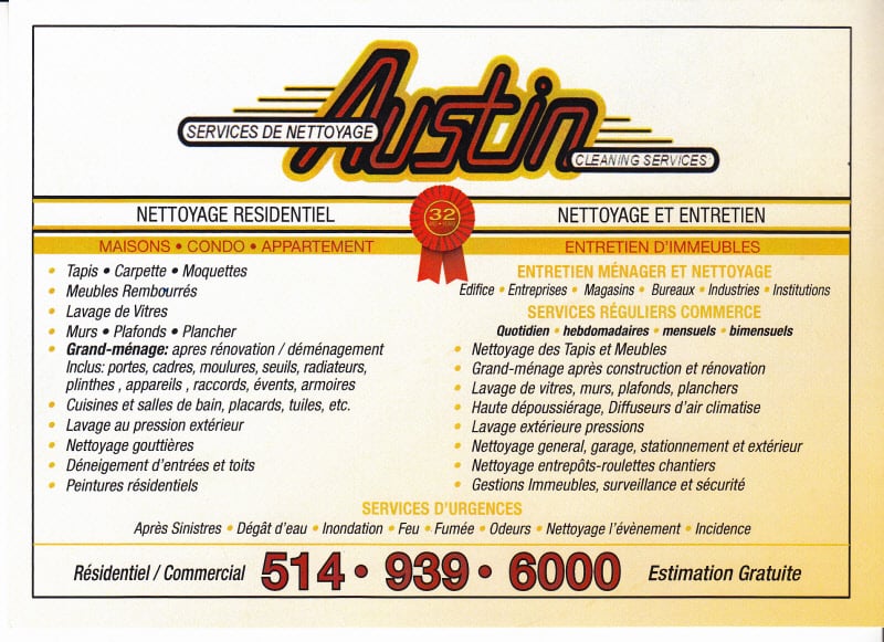 Austin Nettoyage Cleaning Services